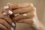 1.55 CT Emerald Moissanite Diamond Cluster Engagement Ring - crownmoissanite