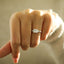 1.18 CT Princess 3 Stones Moissanite Engagement Ring - crownmoissanite