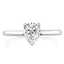 0.75 CT Pear Cut Solitaire Moissanite Engagement Ring - crownmoissanite