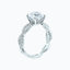 2.0 CT Round Shaped Moissanite Solitaire Twisted Engagement Ring - crownmoissanite