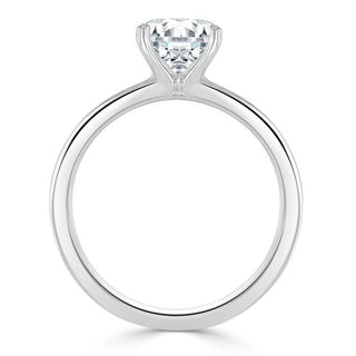 0.75 CT Round Cut Solitaire Moissanite Engagement Ring - crownmoissanite