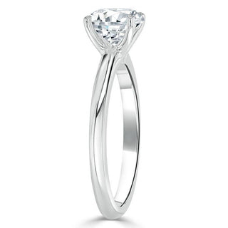 0.75 CT Round Shapes Moissanite Solitaire Engagement Ring - crownmoissanite