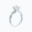 1.50 CT Round Shaped Moissanite Solitaire Twisted Engagement Ring - crownmoissanite