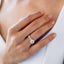 1.50 CT Round Shaped Moissanite Solitaire Twisted Engagement Ring - crownmoissanite