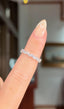 3.6 TCW Pear Moissanite Full Eternity Wedding Band - crownmoissanite
