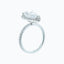 3.0 CT Pear Shaped Moissanite Halo Engagement Ring - crownmoissanite