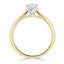 0.75 CT Radiant Shapes Moissanite Solitaire Engagement Ring - crownmoissanite
