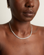 Baguette Cut Moissanite Diamond Tennis Necklace