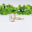 2.72 CT Oval Solitaire Hidden Halo Moissanite Engagement Ring - crownmoissanite
