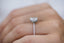 2.0 CT Radiant Solitaire & Pave Moissanite Engagement Ring - crownmoissanite