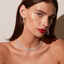 Round Cut Moissanite Diamond Tennis Necklace