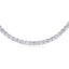 Round Moissanite Diamond Tennis Necklace