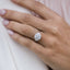2.50 CT Elongated Cushion Three Stone Moissanite Engagement Ring - crownmoissanite