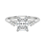1.67 CT Radiant Cut 3 Stone Moissanite Engagement Ring - crownmoissanite