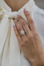 1.75 CT Marquise Cut Halo & Pave Moissanite Engagement Ring - crownmoissanite