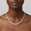 round Cut Moissanite Diamond Tennis Necklace