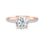 1.7 CT Cushion Hidden Halo Pave Moissanite Engagement Ring - crownmoissanite