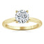 0.75 CT Round Cut Solitaire Moissanite Engagement Ring - crownmoissanite