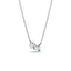 0.35 TCW Round Moissanite Diamond Two Stones Pendent Necklace - crownmoissanite
