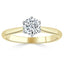 0.75 CT Round Cut Solitaire Moissanite Engagement Ring - crownmoissanite