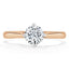 0.75 CT Round Cut Solitaire Moissanite Engagement Ring - crownmoissanite