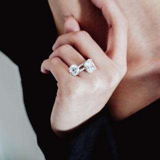 2.0 CT Round Shaped Moissanite Solitaire Pave Setting Engagement Ring - crownmoissanite