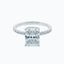 3.0 CT Radiant Shaped Moissanite Solitaire Pave Setting Engagement Ring - crownmoissanite