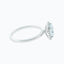 1.50 CT Cushion Shaped Moissanite Halo Engagement Ring - crownmoissanite