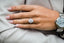 3.85 CT Oval Solitaire Halo & Pave Moissanite Engagement Ring - crownmoissanite