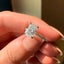 1.80 CT Radiant Hidden Halo & Pave Moissanite Engagement Ring - crownmoissanite