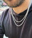 Round Moissanite Diamond Tennis Necklace