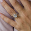 3.40 CT Oval Solitaire Hidden Halo & Pave Engagement Ring - crownmoissanite