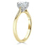 0.75 CT Round Shaped Moissanite Solitaire Engagement Ring - crownmoissanite