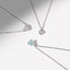 0.60 TCW Round Moissanite Diamond Heart Shaped Pendent Necklace - crownmoissanite