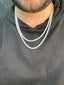 Round Moissanite Diamond Tennis Necklace