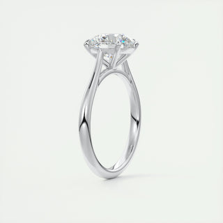 2.0 CT Round Shaped Moissanite Solitaire Engagement Ring - crownmoissanite