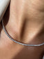 Round Moissanite Diamond Tennis Necklace