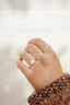 2.50 CT Oval Cut Cluster Moissanite Engagement Ring-custom Listing for Danni
