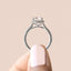 2.15 CT Cushion Cut Halo Moissanite Engagement Ring - crownmoissanite