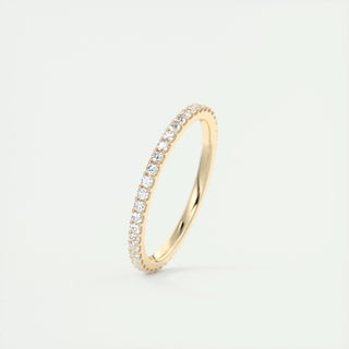 0.36 CT Round Shaped Moissanite Full Eternity Wedding Band - crownmoissanite