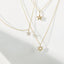 0.10 TCW Round Moissanite Diamond Star Pendent Necklace - crownmoissanite