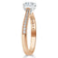 1.0 CT Asscher Shaped Moissanite Solitaire Engagement Ring - crownmoissanite