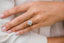 4.0 CT Oval Cluster Moissanite Engagement Ring - crownmoissanite