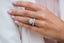 2.50 CT Elongated Cushion Three Stone Moissanite Engagement Ring - crownmoissanite