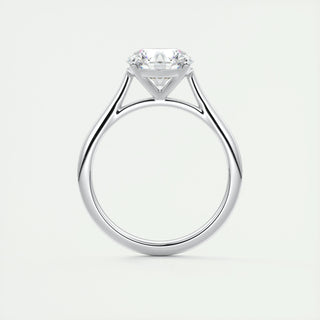 2.0 CT Round Shaped Moissanite Solitaire Engagement Ring - crownmoissanite