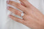 2.50 CT Round Solitaire Hidden Halo Moissanite Engagement Ring - crownmoissanite