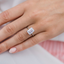 2.60 CT Emerald Solitaire Moissanite Engagement Ring - crownmoissanite