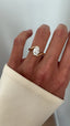 1.0 -2.0 CT Oval Cut Moissanite Bypass Engagement Ring