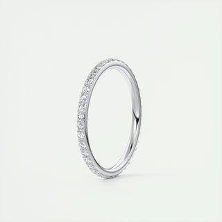 0.37 Round Cut Full Eternity Moissanite Bridal Wedding Band - crownmoissanite