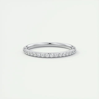 0.74 Round Cut Full Eternity Moissanite Bridal Wedding Band - crownmoissanite